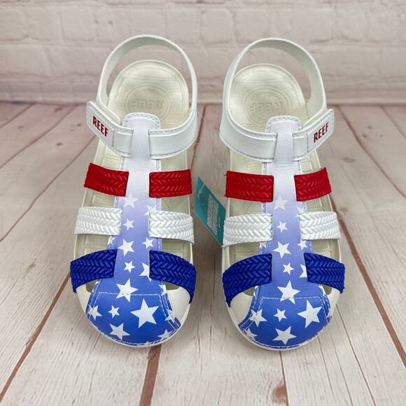 Reef Water Beachy Americana 24 Kids Sandals Size 2 - Picture 7 of 11